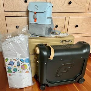 JetKids Bedbox and Backpack. Brand New in Box.  Amazing for traveling with kids!